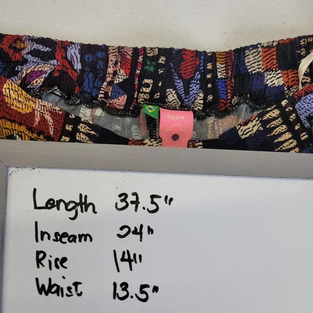 Farm Rio Aztec Print boho Pants - Picture 12 of 14